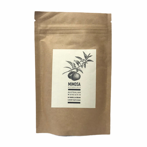 Australian Mandarin & Vanilla Bean Bath Soak 125gm Sachet